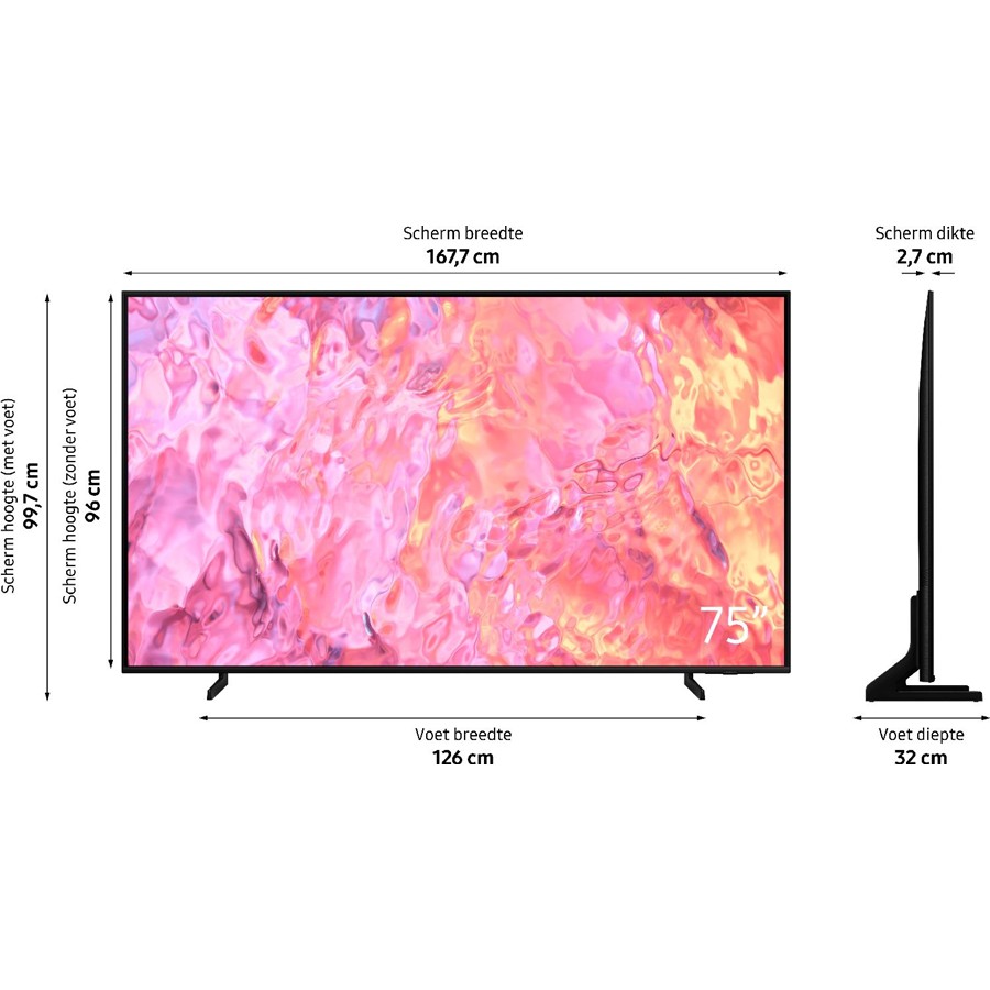 Samsung QE75Q65C QLED televisie | Electro World Offermans