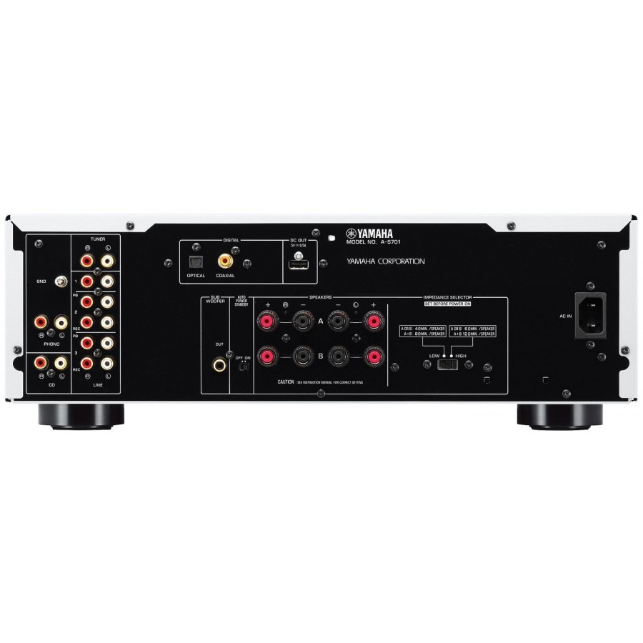Yamaha A-S701 Zilver hifi versterker | Electro World Offermans