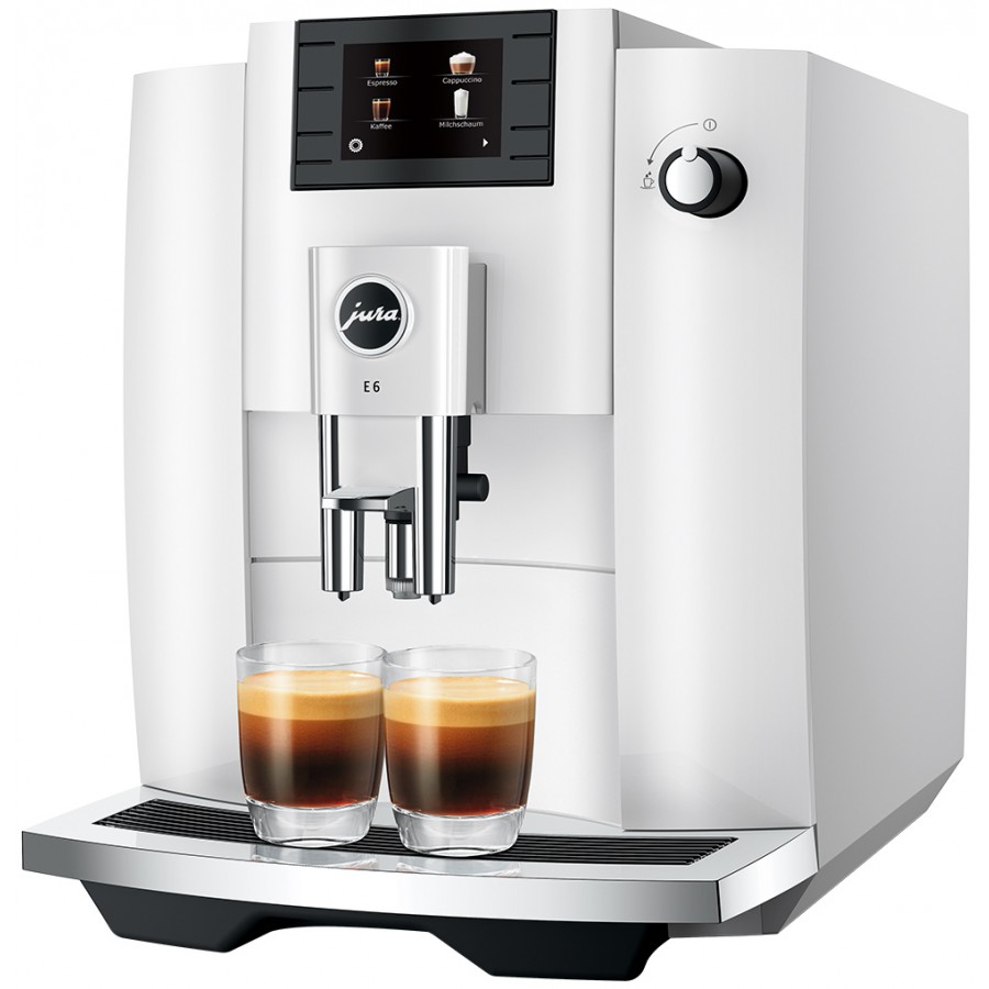 Jura E6 (EC )Piano White volautomatische koffiemachine | Electro World Offermans