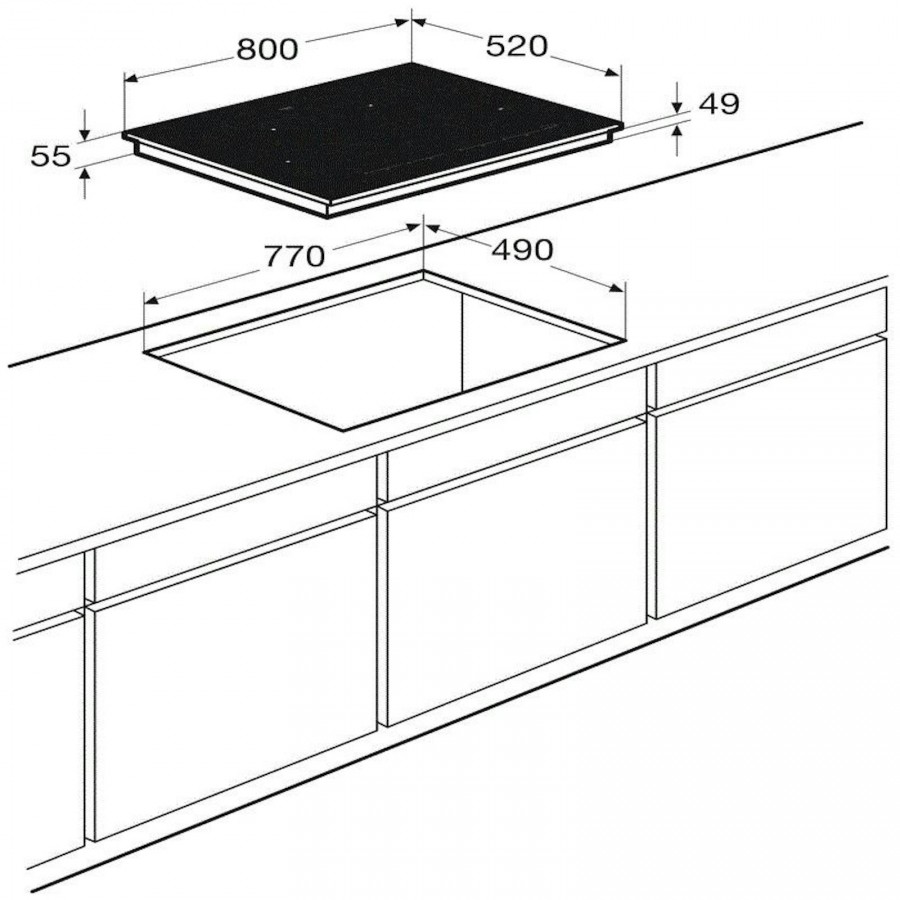 Pelgrim IK5084F inductie kookplaat | Electro World Offermans