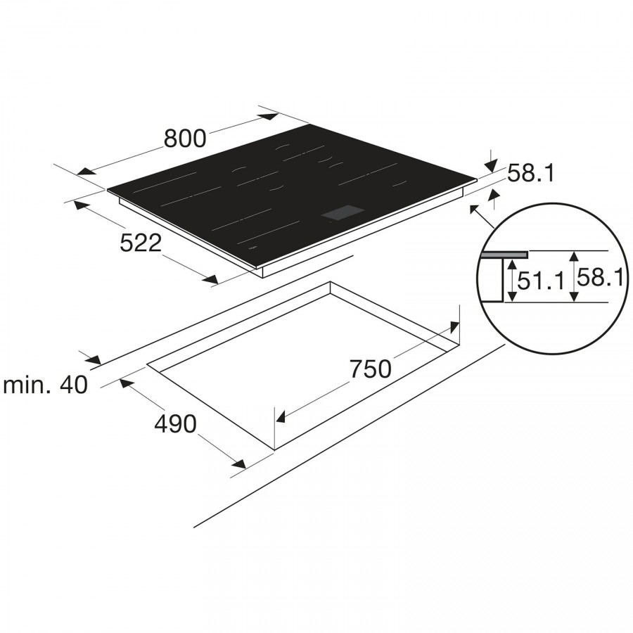 Pelgrim IK9084R inductie kookplaat | Electro World Offermans