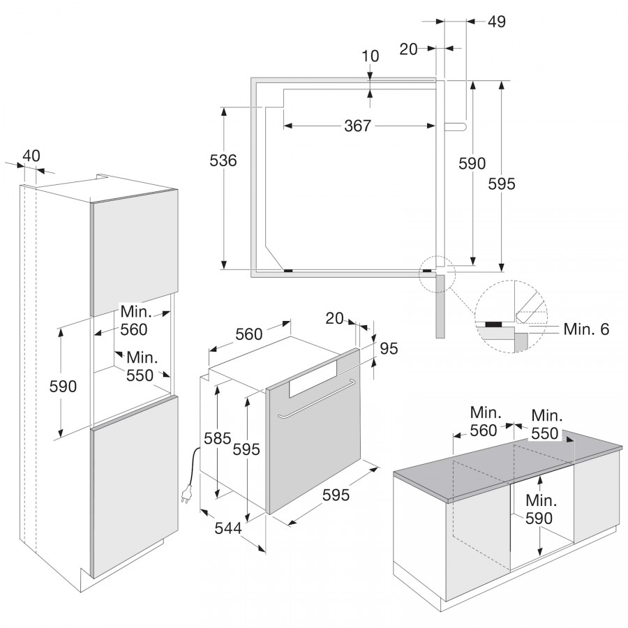 Pelgrim OPASC560ZWA inbouw combi-stoomoven | Electro World Offermans