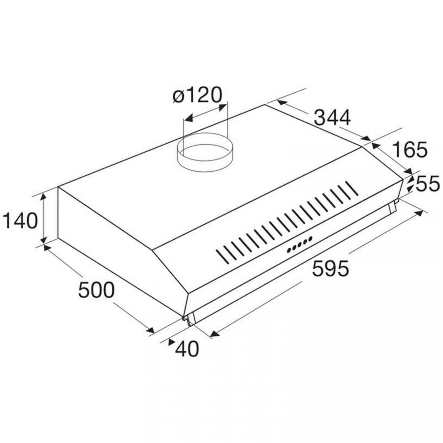 Pelgrim OWA206WIT onderbouw afzuigkap | Electro World Offermans