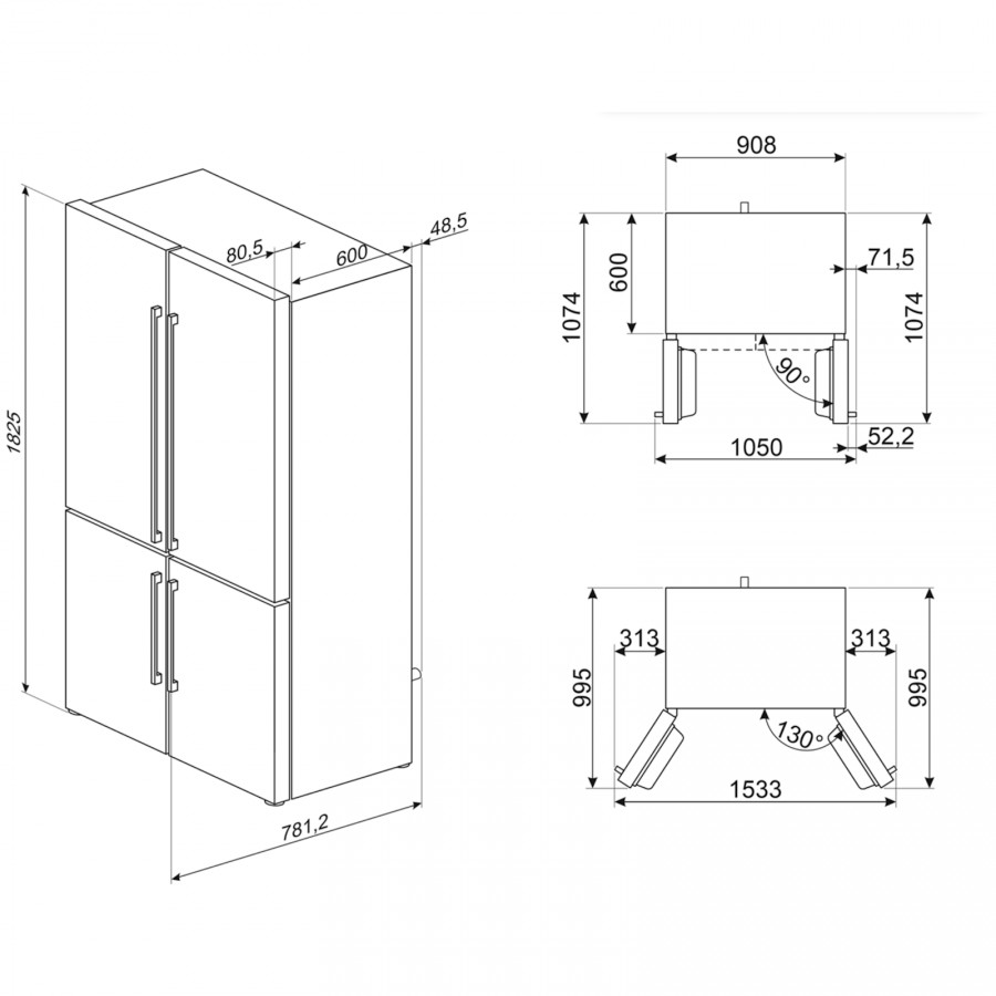 Pelgrim PKD28102 inbouw koelkast | Electro World Offermans