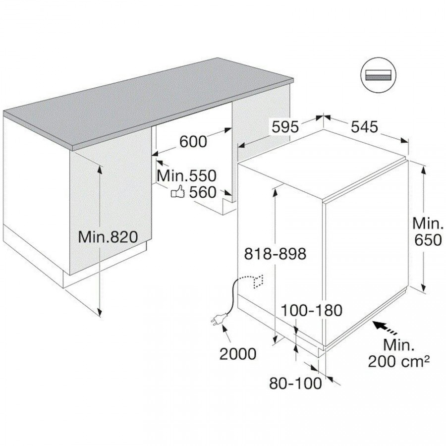 Pelgrim PKO3082 inbouw koelkast | Electro World Offermans