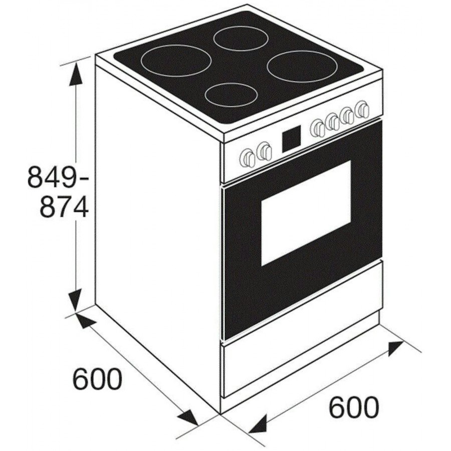 Etna FIV760WIT inductie fornuis | Electro World Offermans