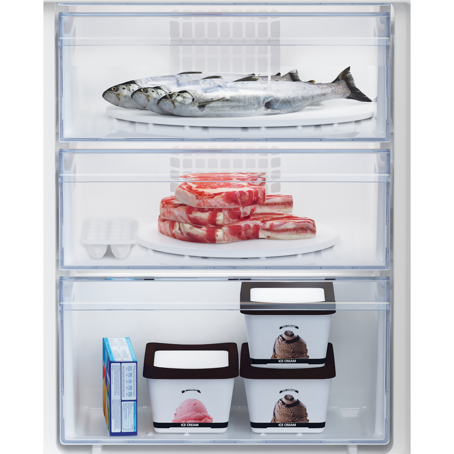 Beko BCSA285K4SN1 inbouw koel-vriescombinatie | Electro World Offermans