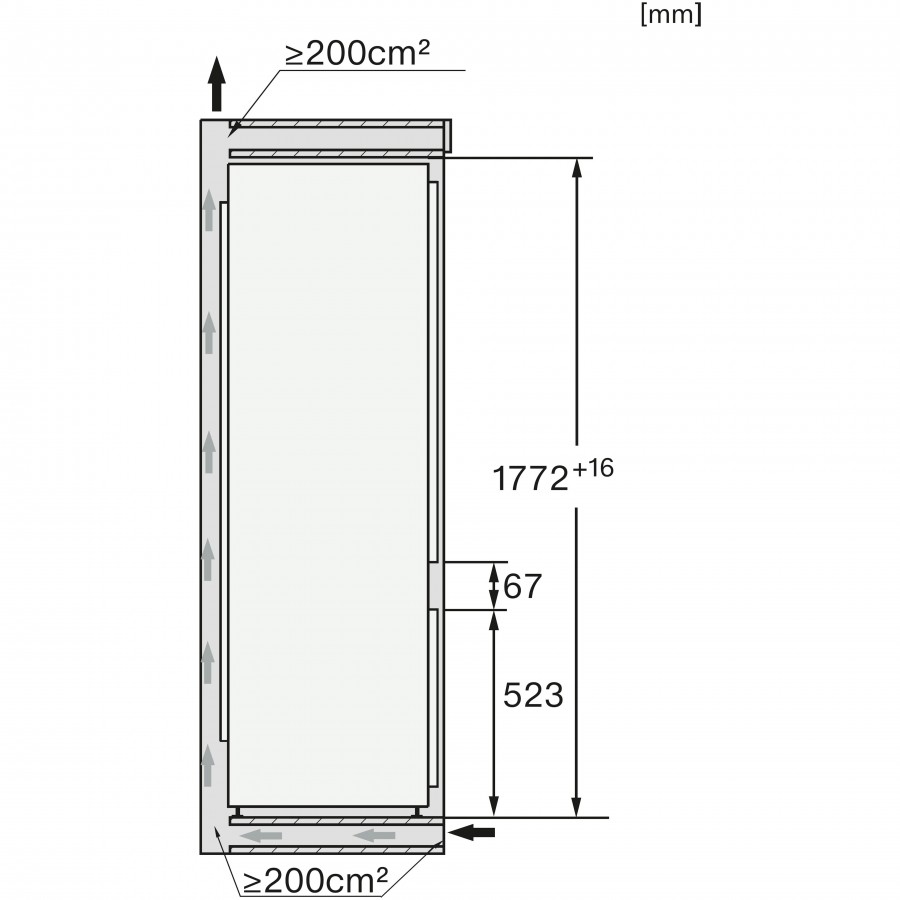 Miele KF 7731 D inbouw koel-vriescombinatie