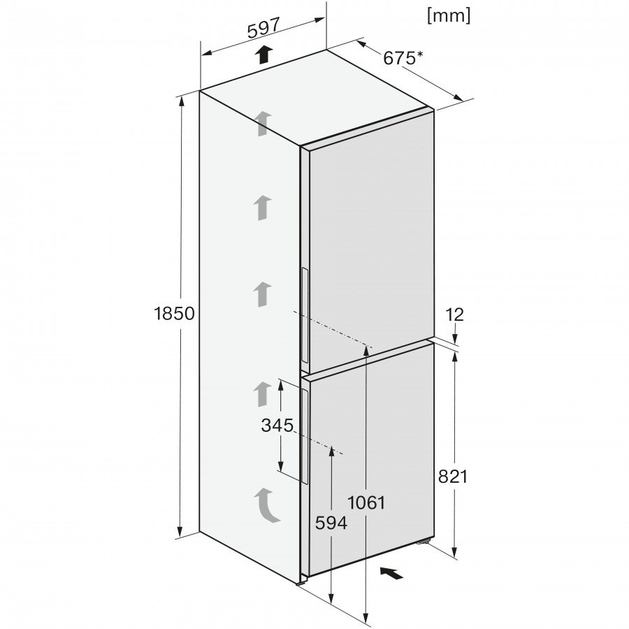 Miele KFN 4375 CD WS vrijstaande koel-vriescombinatie
