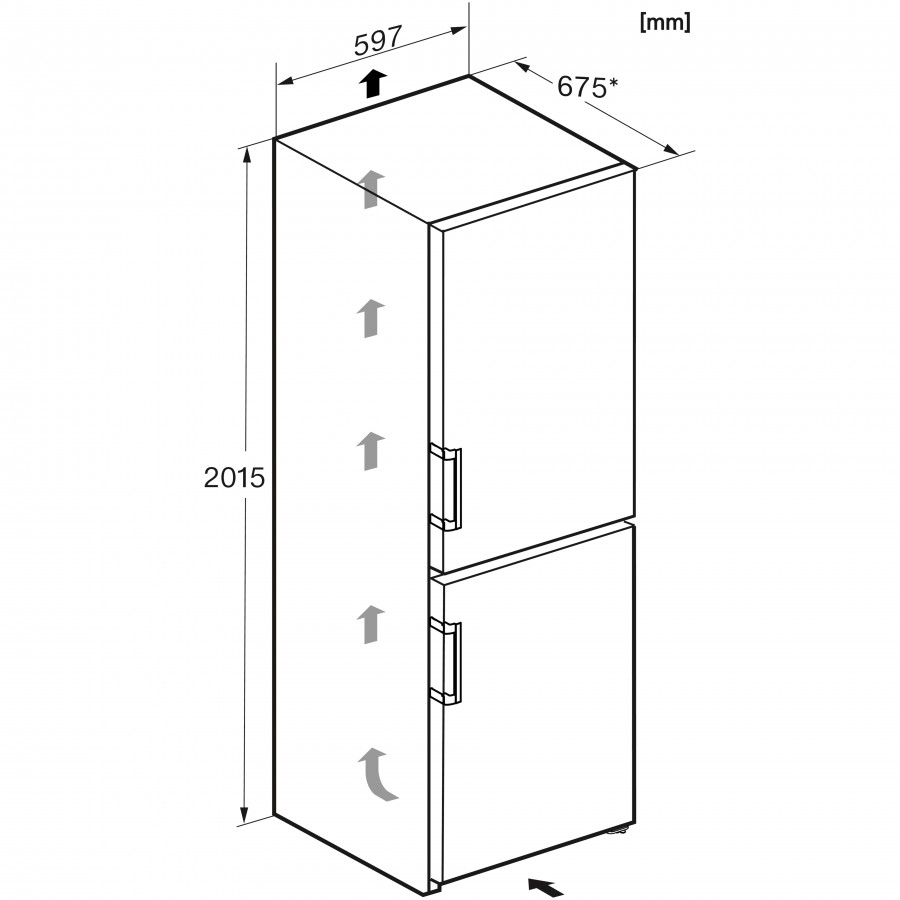Miele KFN 4795 AD EDT/CS vrijstaande koel-vriescombinatie