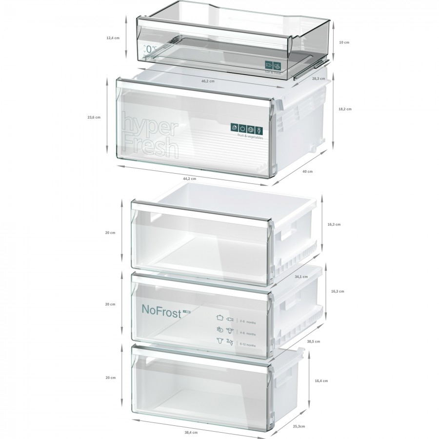 Siemens KG36NVIAG vrijstaande koel-vriescombinatie