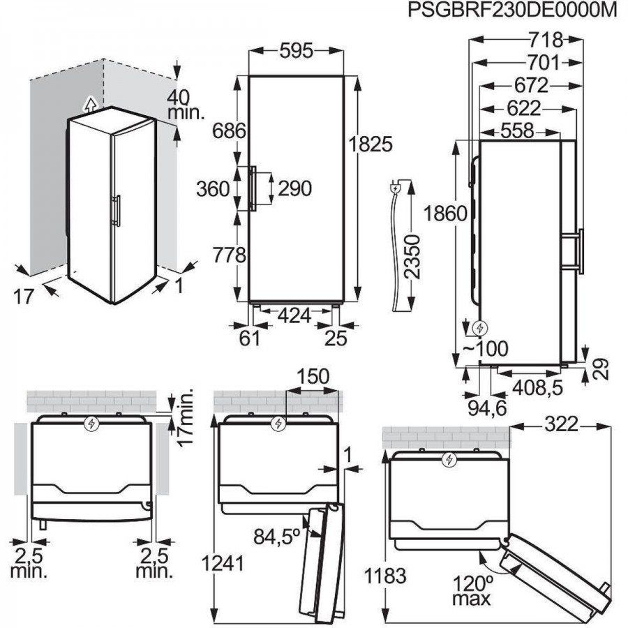 AEG ORK7M39XDW vrijstaande koelkast