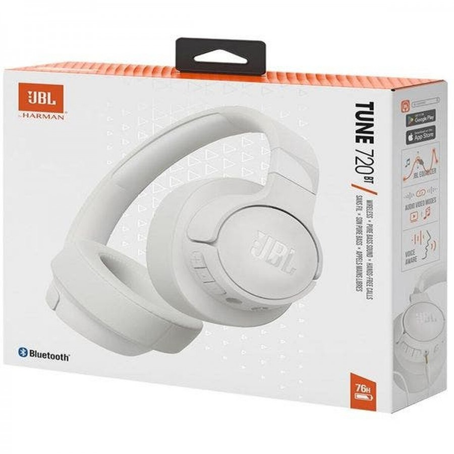 JBL Tune 720 BT - Wit over-ear hoofdtelefoon