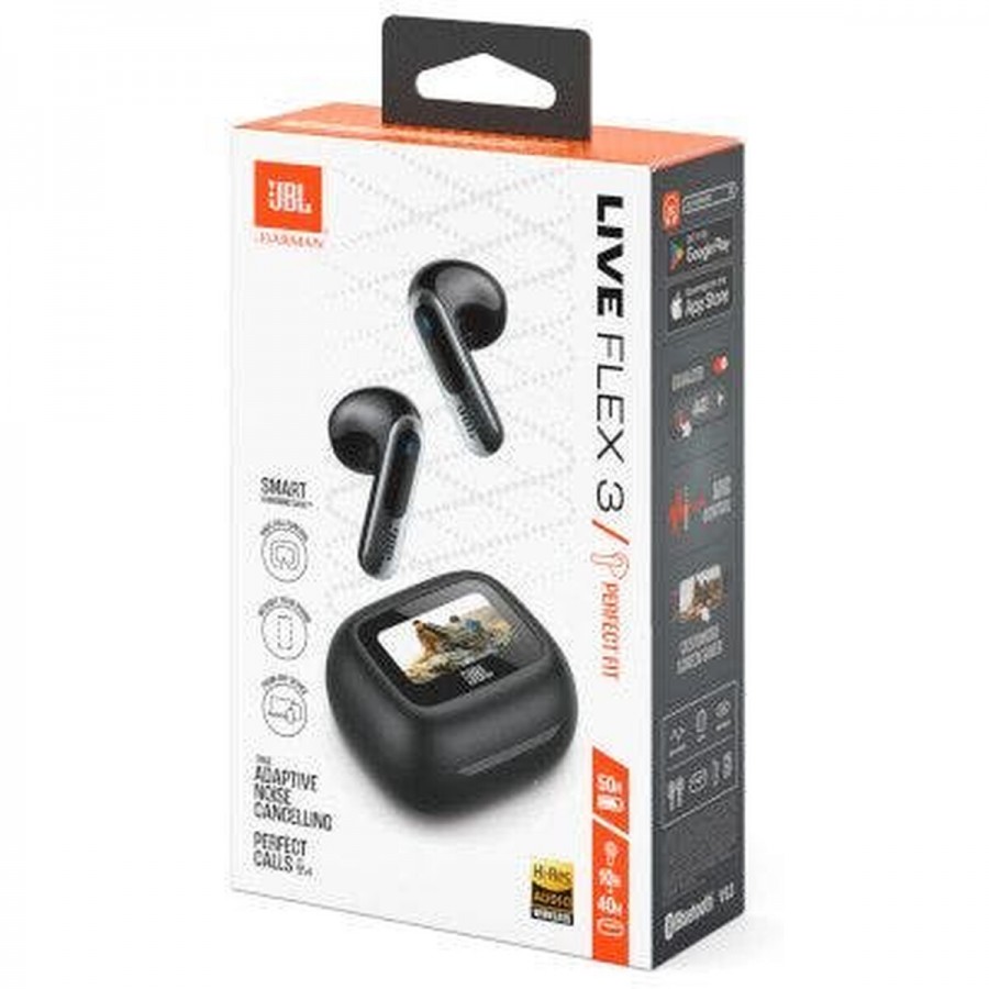 JBL LIVE FLEX 3 Zwart in-ear hoofdtelefoon
