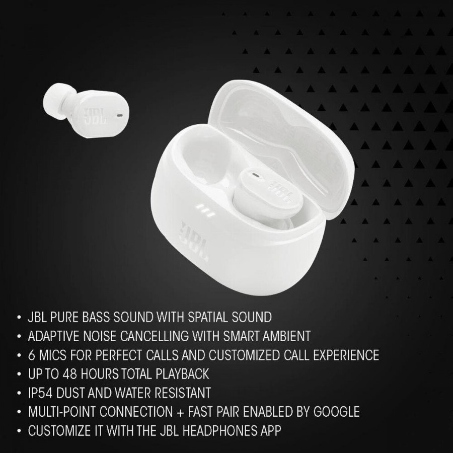 JBL Tune Buds 2 Wit in-ear hoofdtelefoon