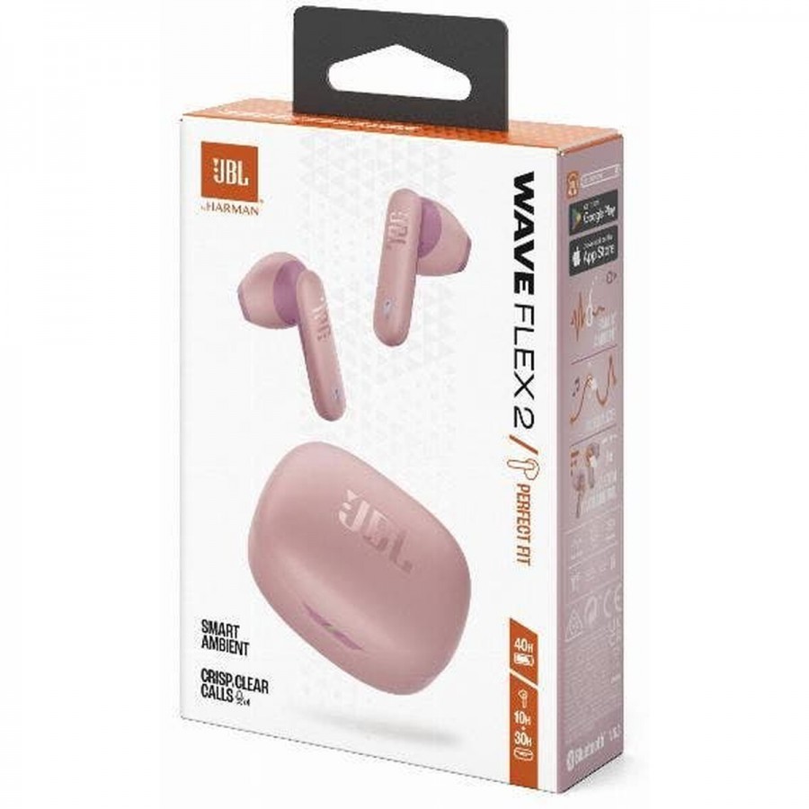 JBL Wave Flex 2 Roze in-ear hoofdtelefoon
