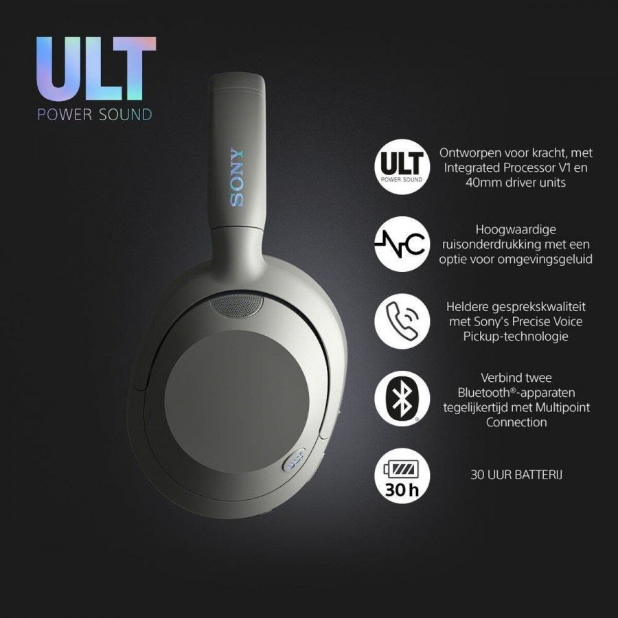 Sony ULT WEAR - WH-ULT900NW on-ear hoofdtelefoon