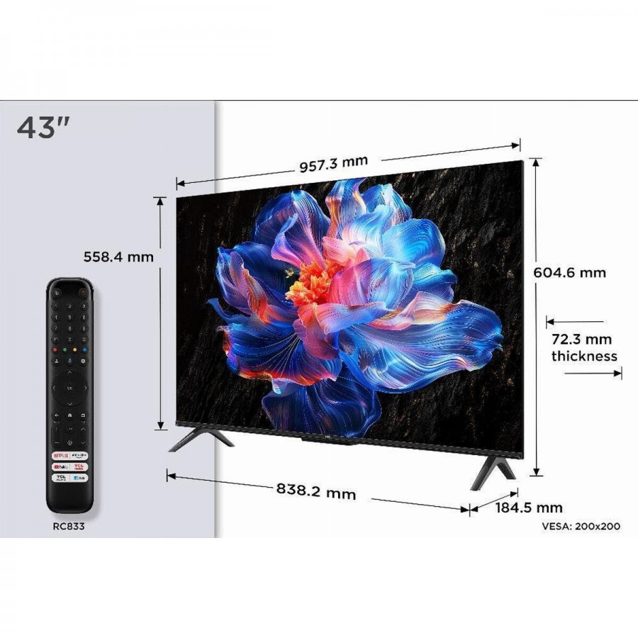 TCL 43P69K LED televisie