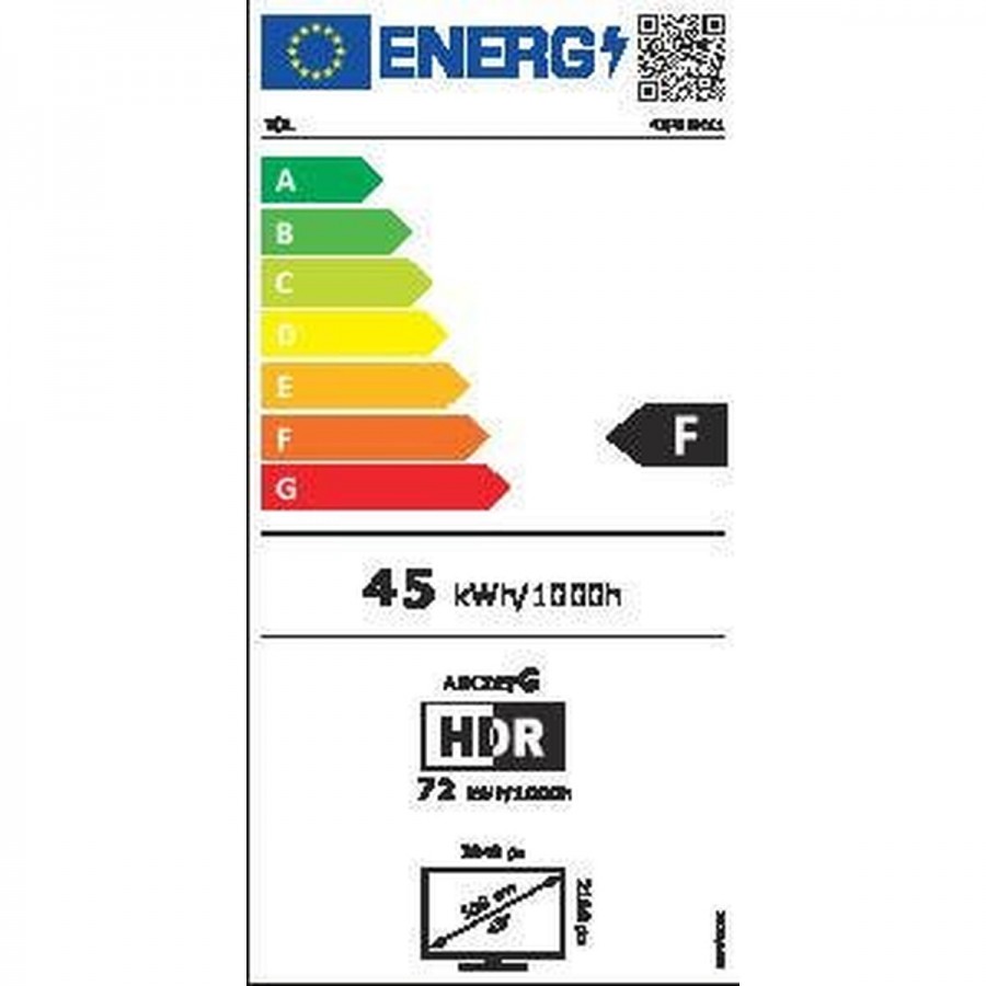 TCL 43P69K LED televisie