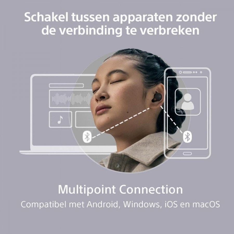 Sony WF-1000XM5 - Zwart in-ear hoofdtelefoon