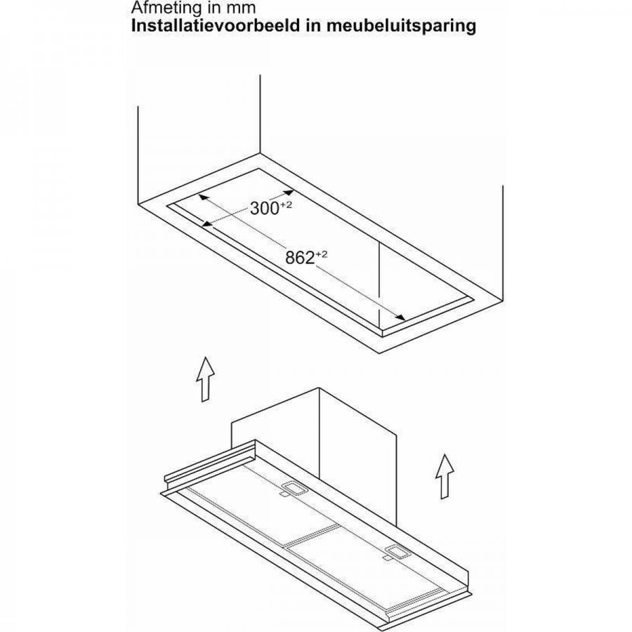 Bosch DBB93BC60 inbouw afzuigkap