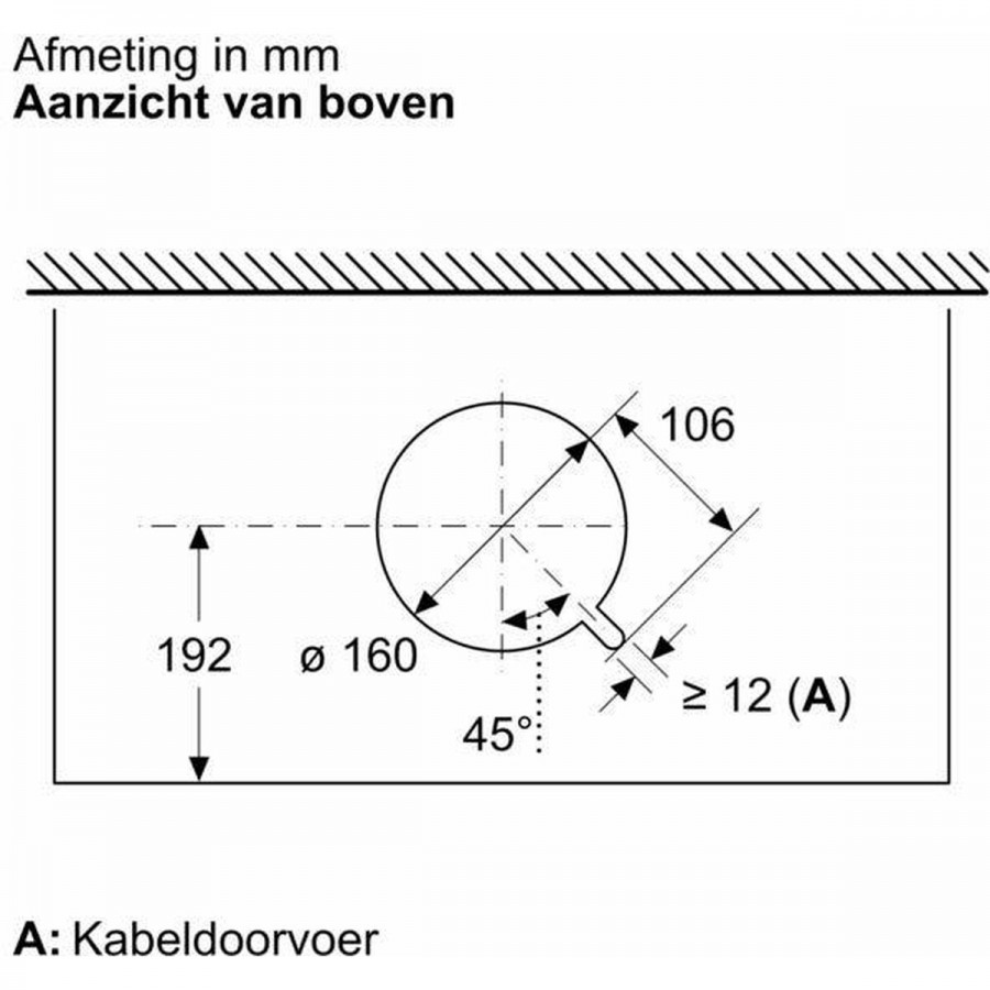 Bosch DBB93BC60 inbouw afzuigkap