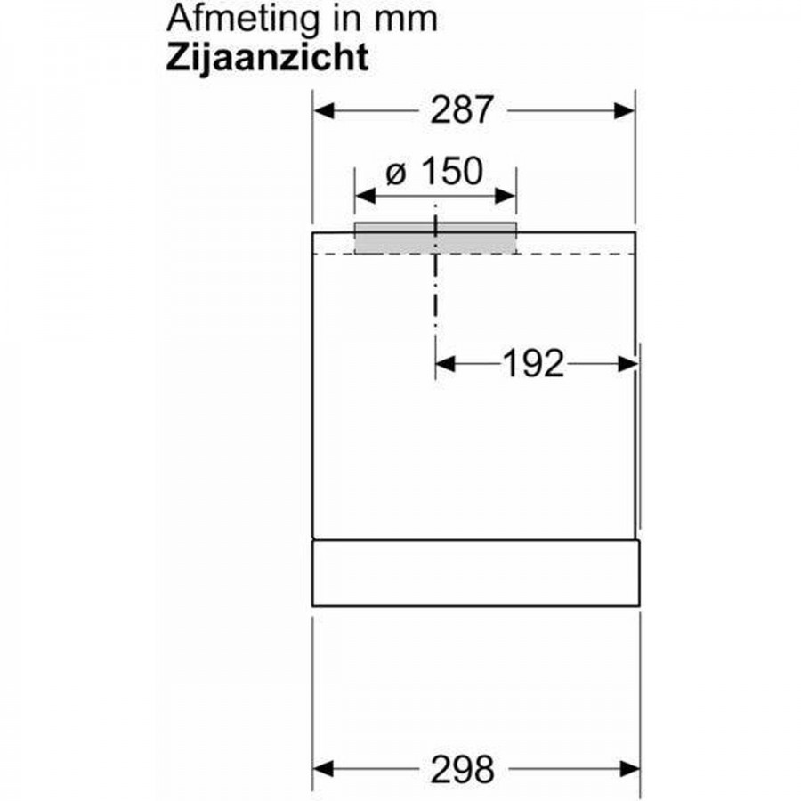 Bosch DBB93BC60 inbouw afzuigkap