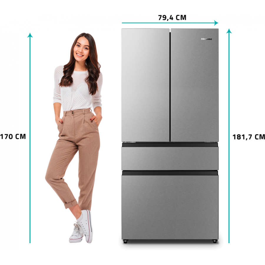 Hisense RF540N4SBI2 amerikaanse koelkast