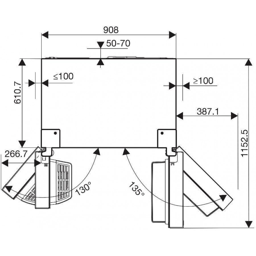 Hisense RS818N4TFC amerikaanse koelkast