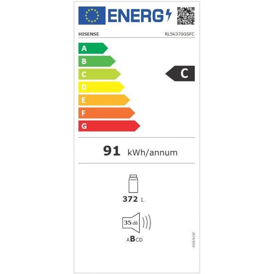 Hisense RL5K370GSFC vrijstaande koelkast