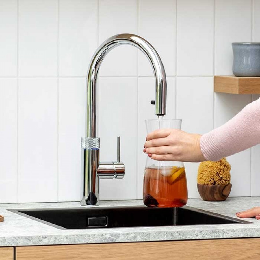 Quooker Flex Round kokend- en warm waterkraan