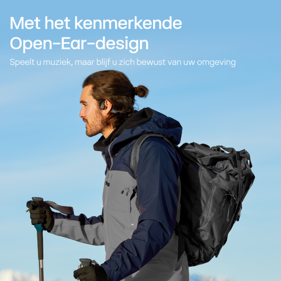 Shokz OpenRun Pro 2 Mini Zwart on-ear hoofdtelefoon