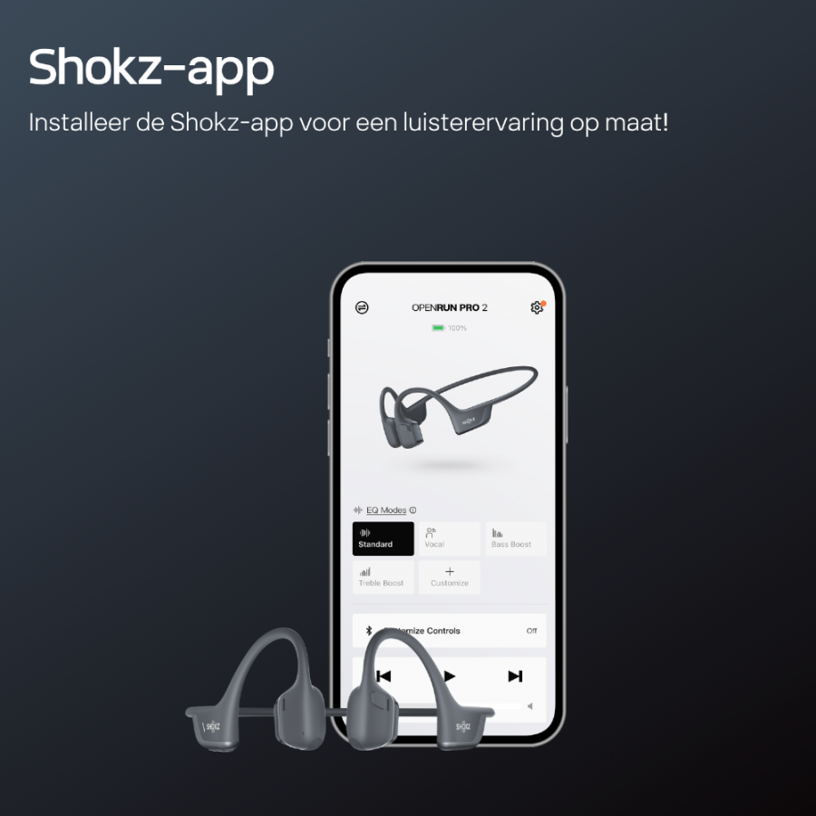 Shokz OpenRun Pro 2 Mini Zwart on-ear hoofdtelefoon