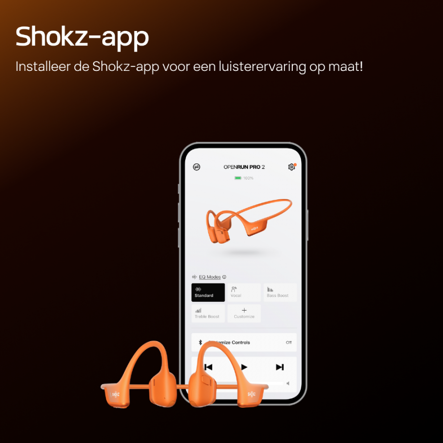 Shokz OpenRun Pro 2 Mini Oranje on-ear hoofdtelefoon