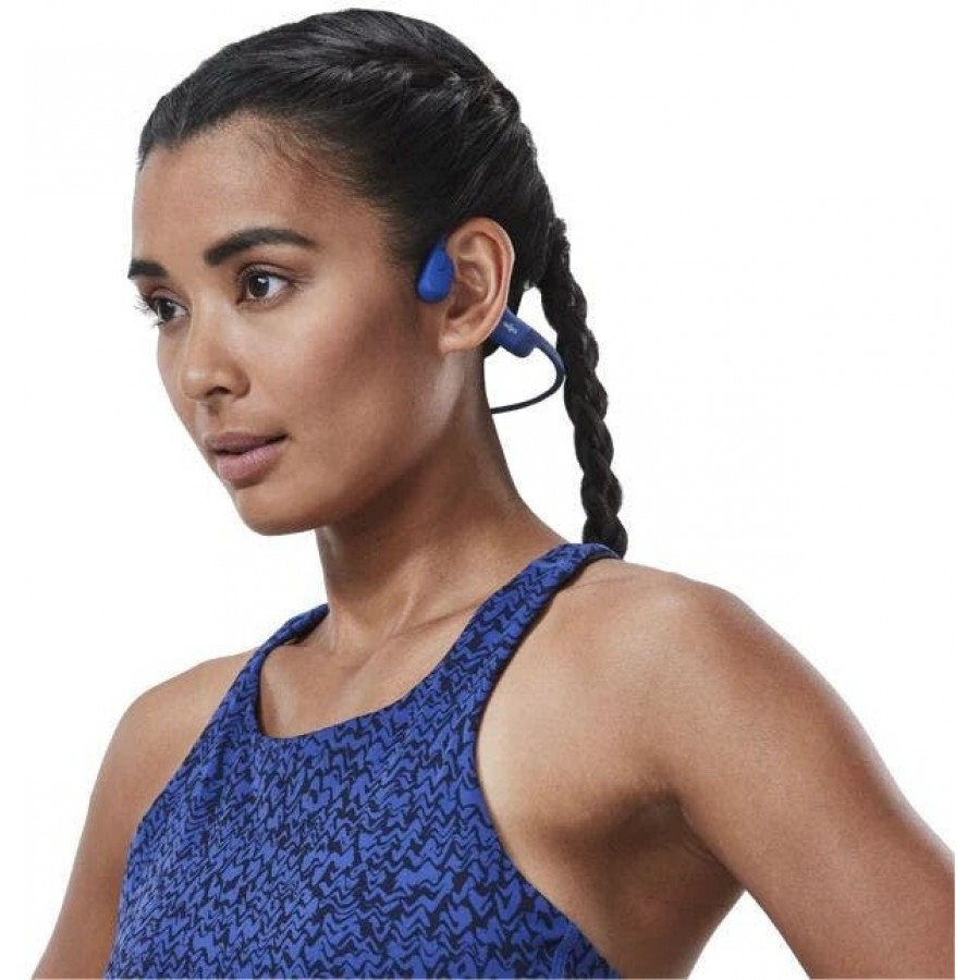 Shokz OpenRun USB-C Blauw on-ear hoofdtelefoon