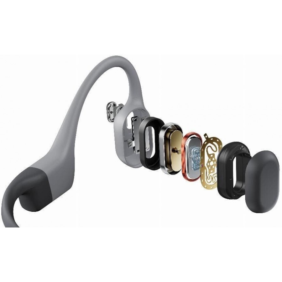 Shokz OpenSwim Pro USB-C Grijs on-ear hoofdtelefoon