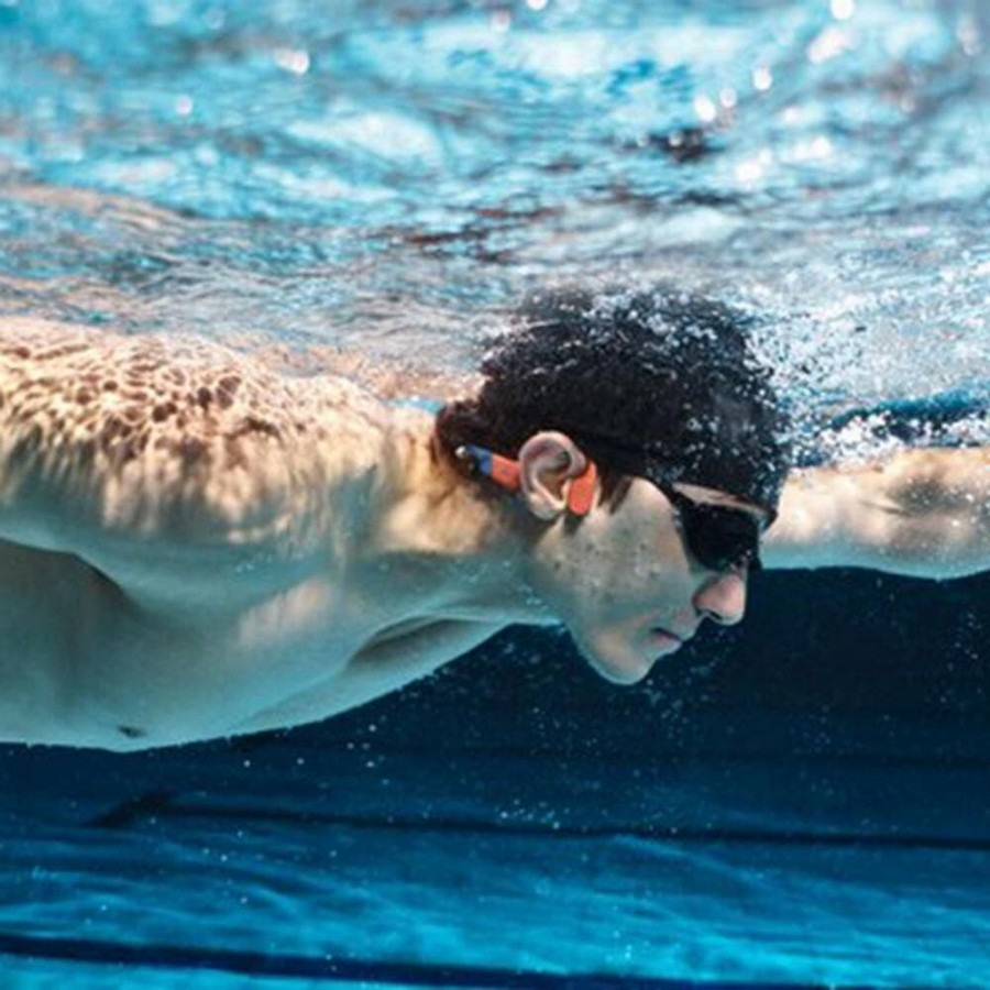 Shokz OpenSwim Pro USB-C Rood on-ear hoofdtelefoon