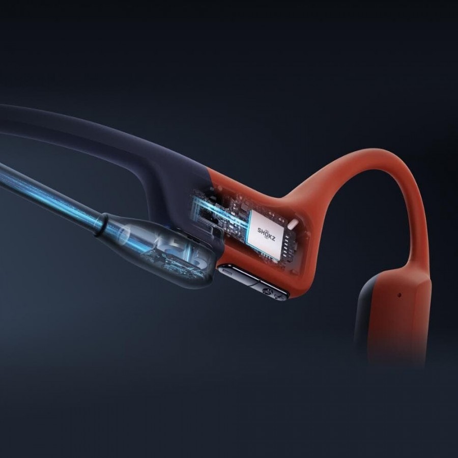 Shokz OpenSwim Pro USB-C Rood on-ear hoofdtelefoon
