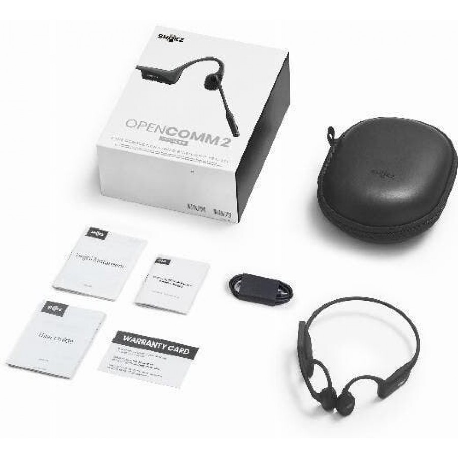 Shokz OpenComm2 Zwart on-ear hoofdtelefoon