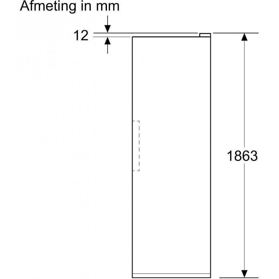 Bosch KSN36VCCG vrijstaande koelkast