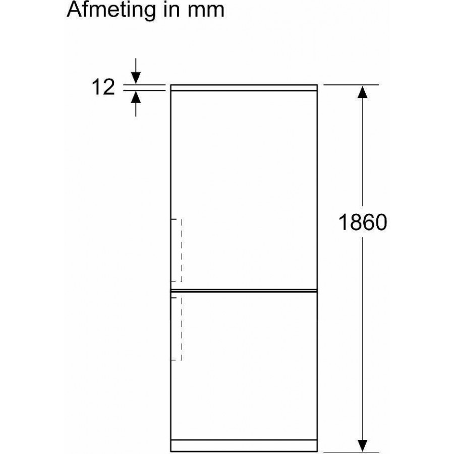 Bosch KGN362I1F vrijstaande koel-vriescombinatie