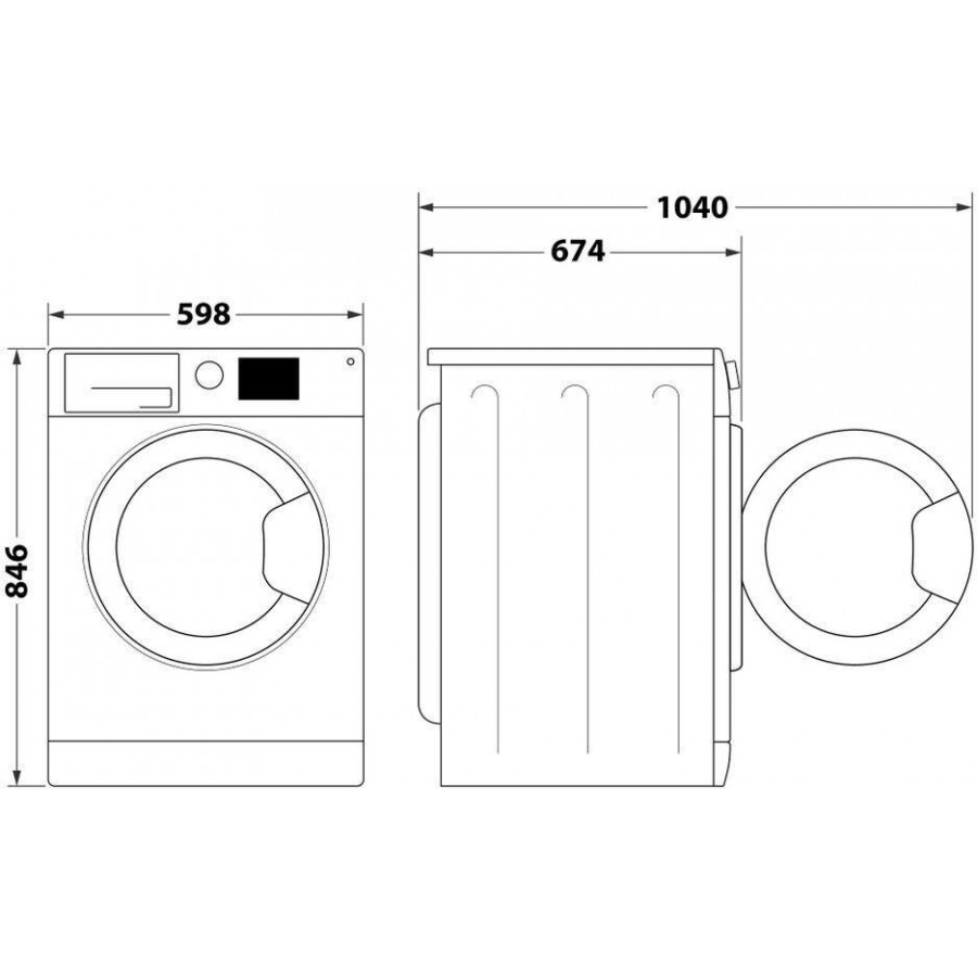 Whirlpool C WD 94M WWS BE warmtepompdroger
