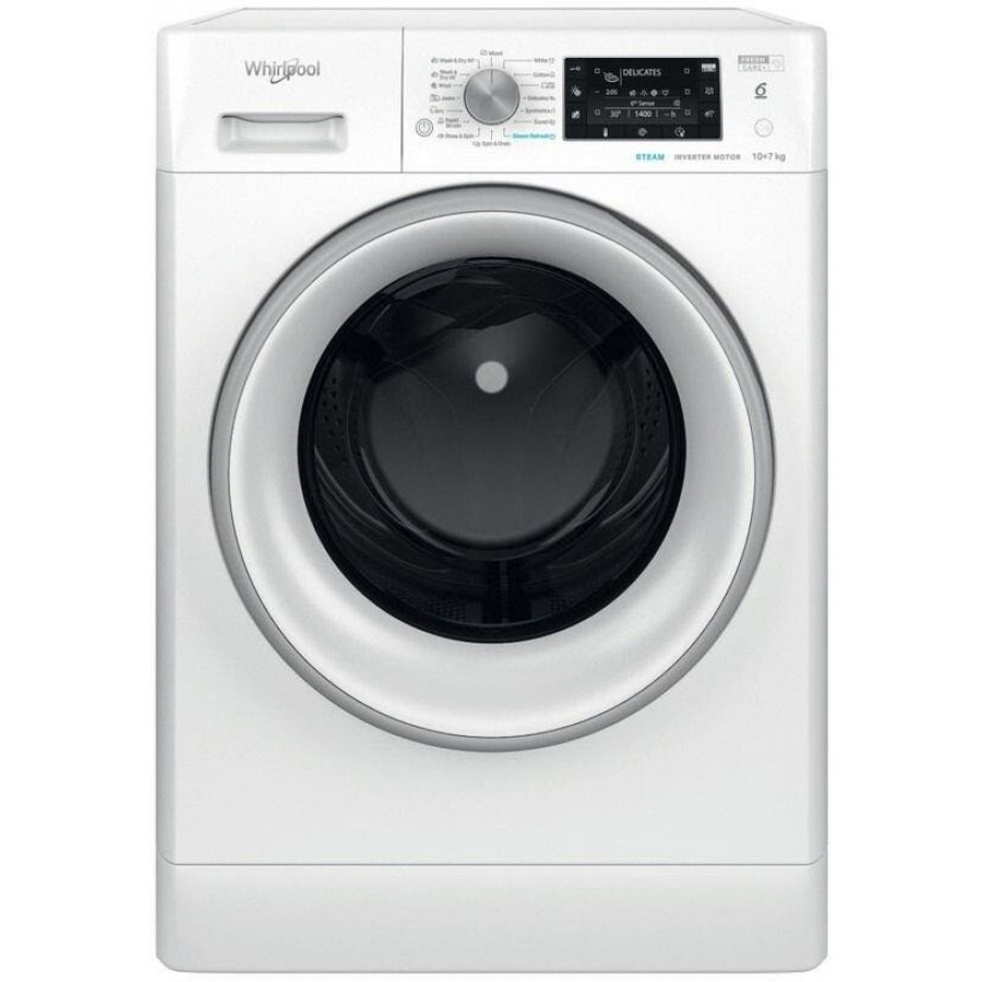 Whirlpool FFWDD 1076258 SV EE was-droogcombinatie