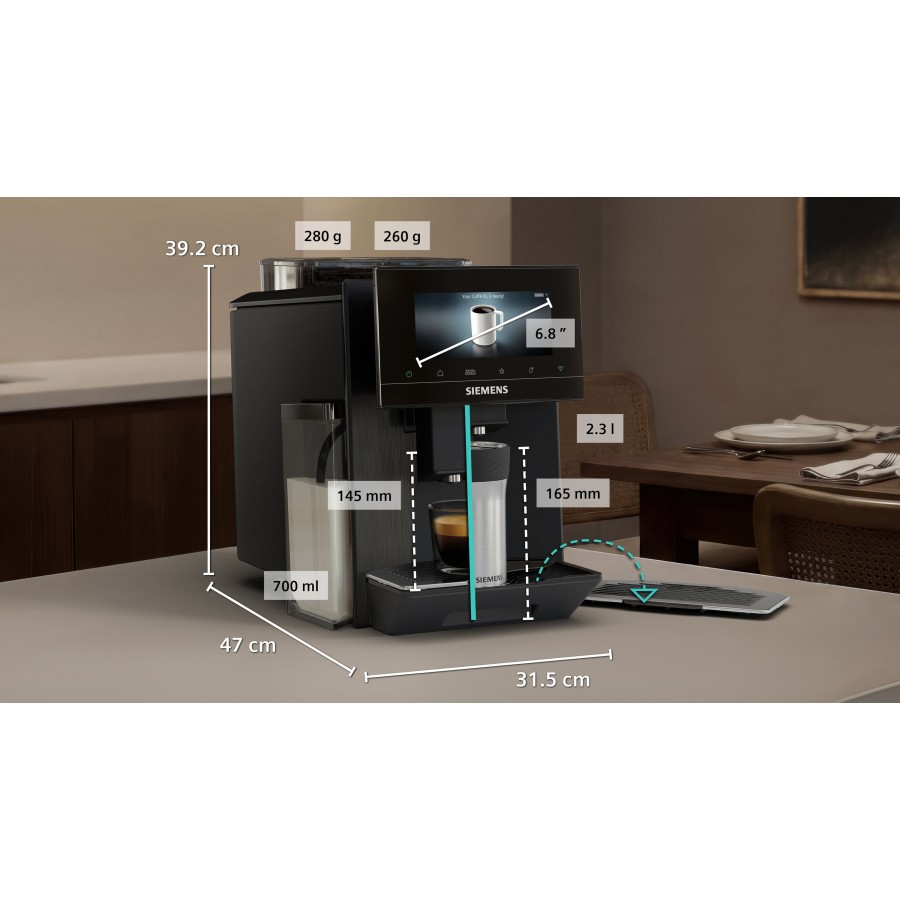 Siemens TQ927EF5 volautomatische koffiemachine | Electro World Offermans