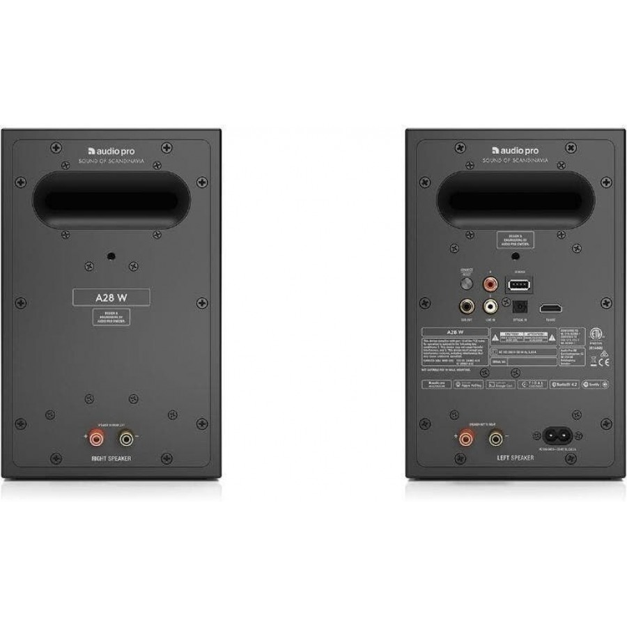 Audio Pro A28 W-Series - Zwart hifi luidspreker