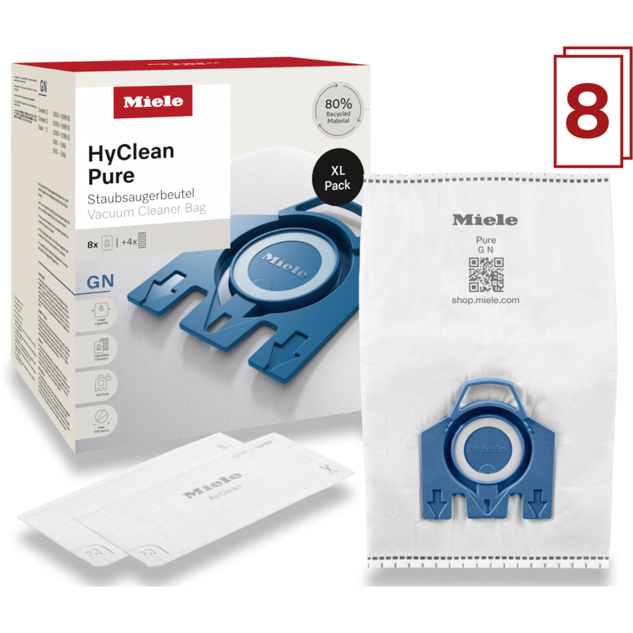 Miele GN XL HyClean Pure 8 stofzuigerzakken