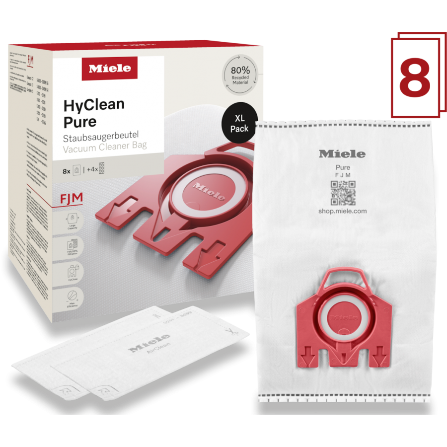 Miele FJM XL HyClean Pure 8 stofzuigerzakken