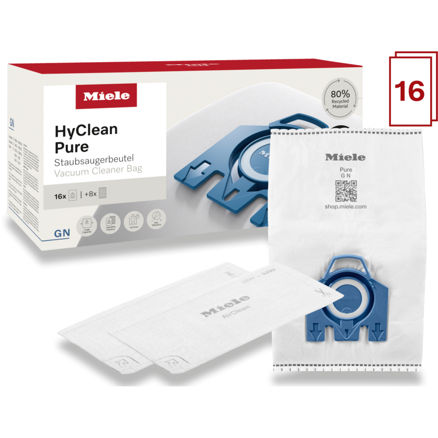 Miele GN XXL HyClean Pure 16 stofzuigerzakken