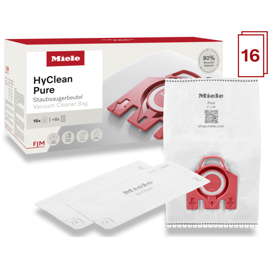 Miele FJM XXL HyClean Pure 16 stofzuigerzakken