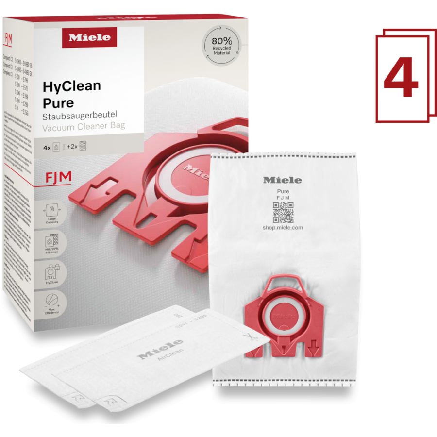 Miele FJM HyClean Pure 4 stofzuigerzakken